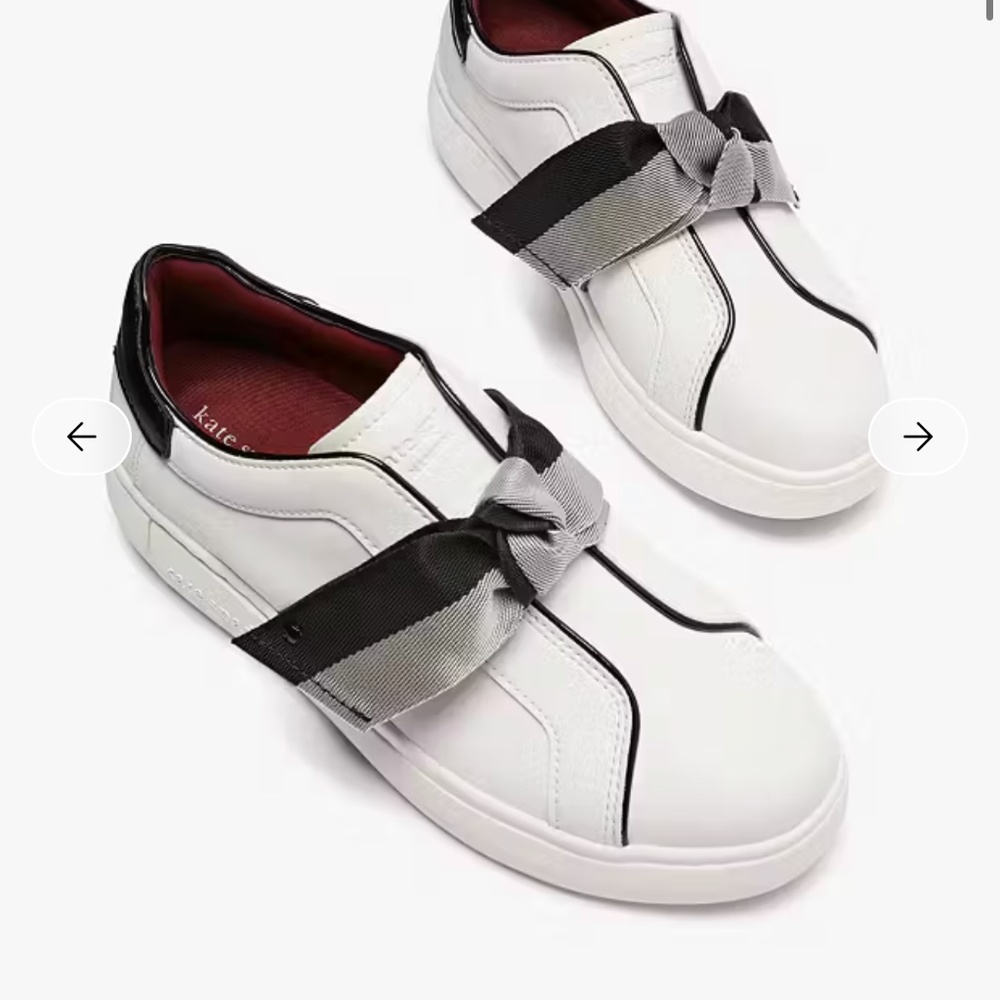 New Kate Spade White Lexi Sneakers